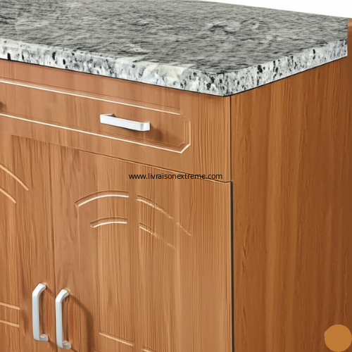Meuble bas de cuisine en bois à 2 portes-T006-C (8111) – Image 2