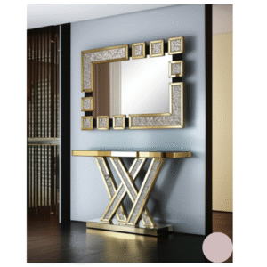 Ensemble Console et Miroir Cristal Luxe