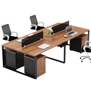 Poste de travail collaboratif à 4 places