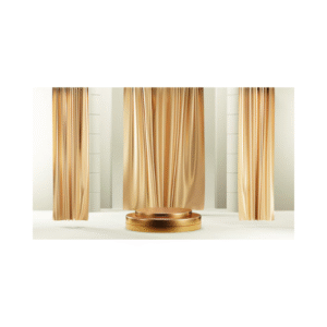 Tissu de rideau- couleur champagne