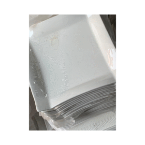 Assiette carrée en porcelaine LVXSP-001