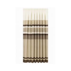 Tissu de rideau- Rayures horizontales beige