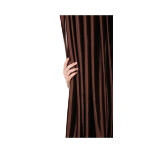 Tissu de rideau- marron T29