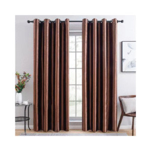 Tissu de rideau- marron T29