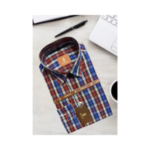 Chemise carreaux - rouge, bleu et blanc