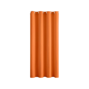 Tissu de rideau-occultant thermique de couleur orange