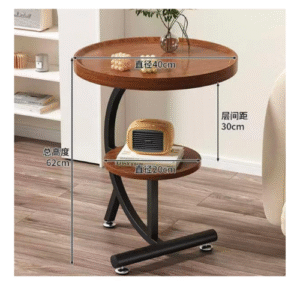 Table d'appoint  Harmonie  à deux niveaux LvxTan-84