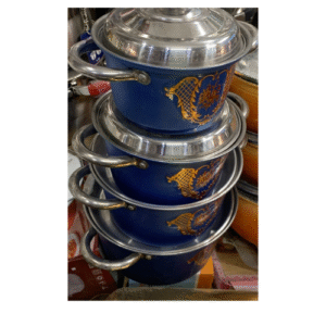 Lot de 5 casseroles Prestige  en émail