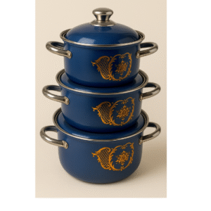 Lot de 5 casseroles Prestige  en émail