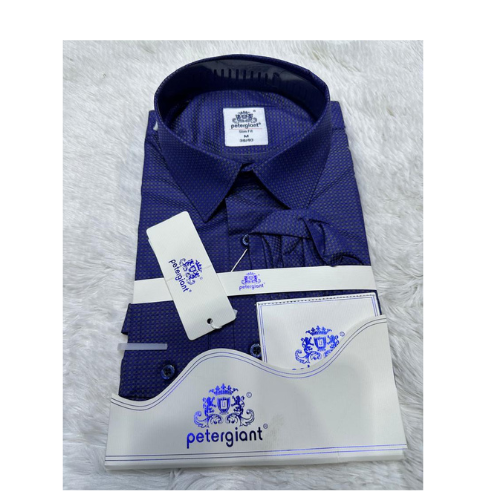 Chemise gauche pour Homme "Pelegrino" - Élégance Bleue – Image 2