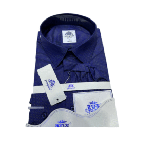 Chemise gauche pour Homme "Pelegrino" - Élégance Bleue