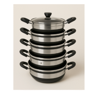 Jeu de 5 casseroles empilable de Cuisine Professionnelle