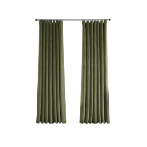 Tissu de rideau-vert chasseur T28