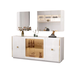 Ensemble Buffet et Miroir de salle à manger (Modèle Lvxtan-90681)