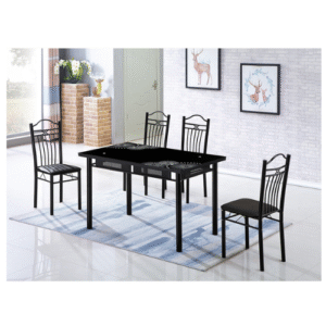 Ensemble de salle à manger noir  Modèle Lvxtn-2107