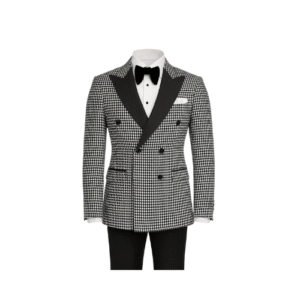 Costume croisé motif audacieux - lvxcct27