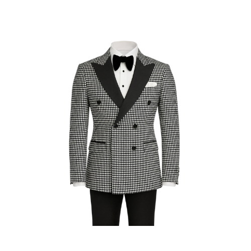 Costume croisé motif audacieux - lvxcct27