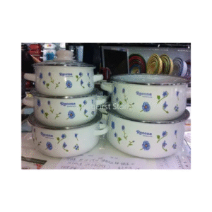 Ensemble de 5 casseroles en émail LVXSP-007