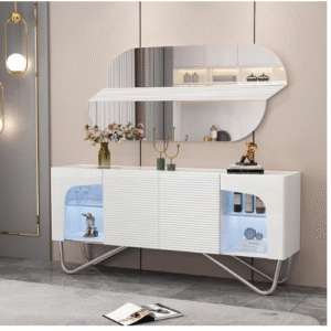 Buffet avec miroir et éclairage LED 90802