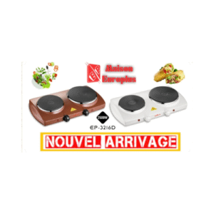 Réchaud à 2 plaques EUROPLUS LVXEP-3216D