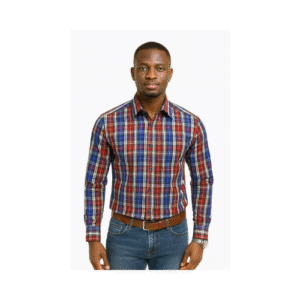 Chemise carreaux - rouge, bleu et blanc