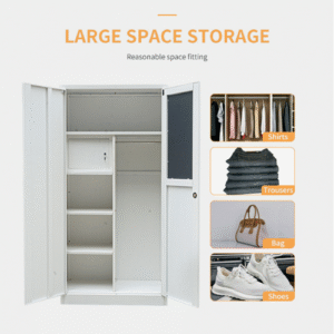 Garde-robe métallique 2 portes H2FM