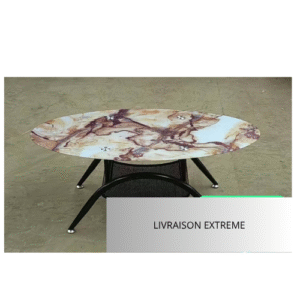 Table basse Élégance et  effet marbre