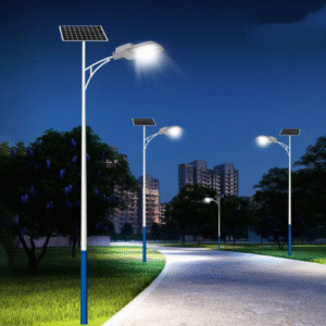 Lampe projecteur solaire de rue JL