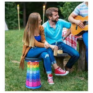 Tabouret Pliable et Rétractable Multicolore ME01