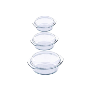 Set de Plats de Cuisson en Verre - 3 pièces