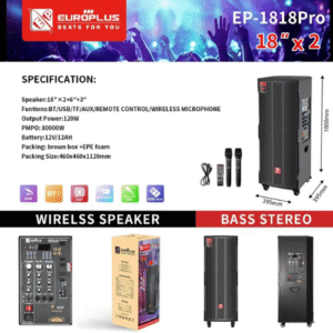 Enceinte EUROPLUS EP-1818Pro