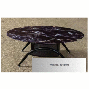Table basse Élégance et  effet marbre