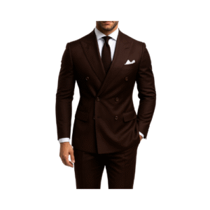 Costume croisé slim-fit marron - LVXCCT25