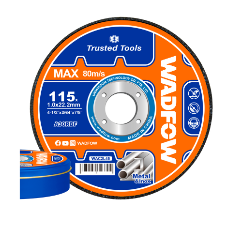 Disques abrasifs de coupe métal WADFOW – 115 x 1 mm