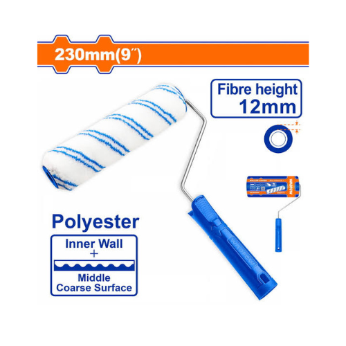 Rouleau de peinture WADFOW – 230 mm (9") – Fibre polyester 12 mm – Image 2