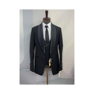 Costume croisé 3 pièces Smoking noir