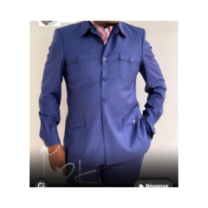 Costume Safari col classique LVXT36 - Bleu