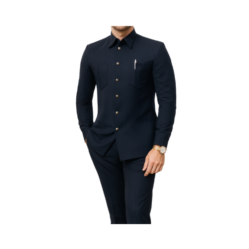 Costume safari LVT05 - bleu marine