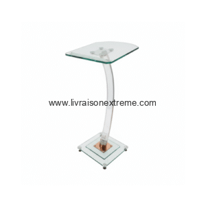Podium en verre courbé (Chair)