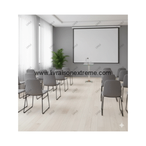 Podium en verre courbé (Chair)