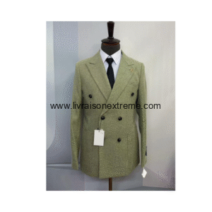 Costume croisé en Tweed 2 pièces