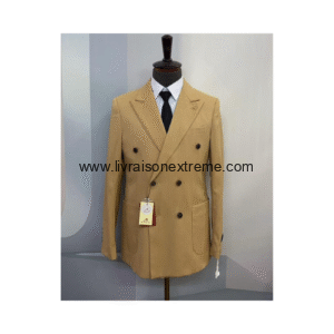 Costume croisé 2 pièces -double-breasted - Maron