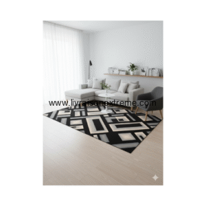 Tapis d'intérieur à motifs géométriques