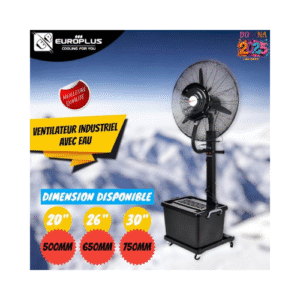 Ventilateur brumaire industriel avec eau EUROPLUS