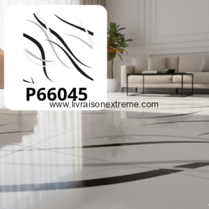 Carreaux de sol en porcelaine brillant 60x60