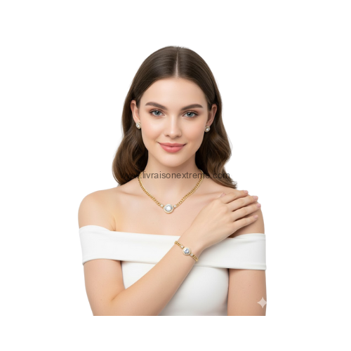 Ensemble de bijoux de type gourmette – Image 2
