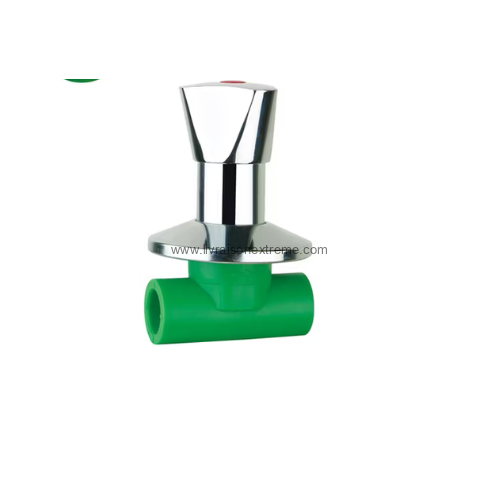 Vanne d’arrêt murale PPR chromée – 1/2’’, 3/4’’, 1’’