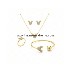Ensemble de bijoux en motif tête de souris