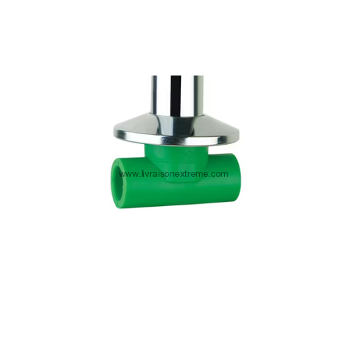 Vanne d’arrêt murale PPR chromée – 1/2’’, 3/4’’, 1’’ – Image 2