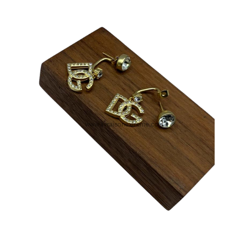 Boucles d'oreilles pendantes Dolce & Gabbana - ornées de strass – Image 2